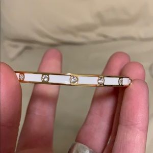 Kate spade set in stone hinged bangle
